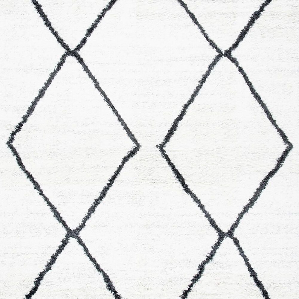 Safavieh August Shag 9&#39; x 12&#39; Ivory and Dark Grey Area Rug, , large