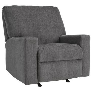 Ashley Rannis Manual Rocker Recliner in Pewter, , large