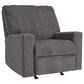 Ashley Rannis Manual Rocker Recliner in Pewter, , large