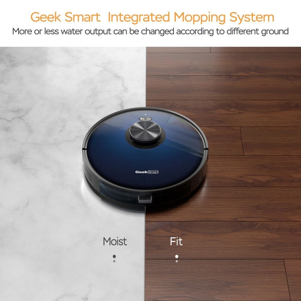 HOMLUX Smart L7 Robot Vacuum Cleaner and Mop in Black, , large