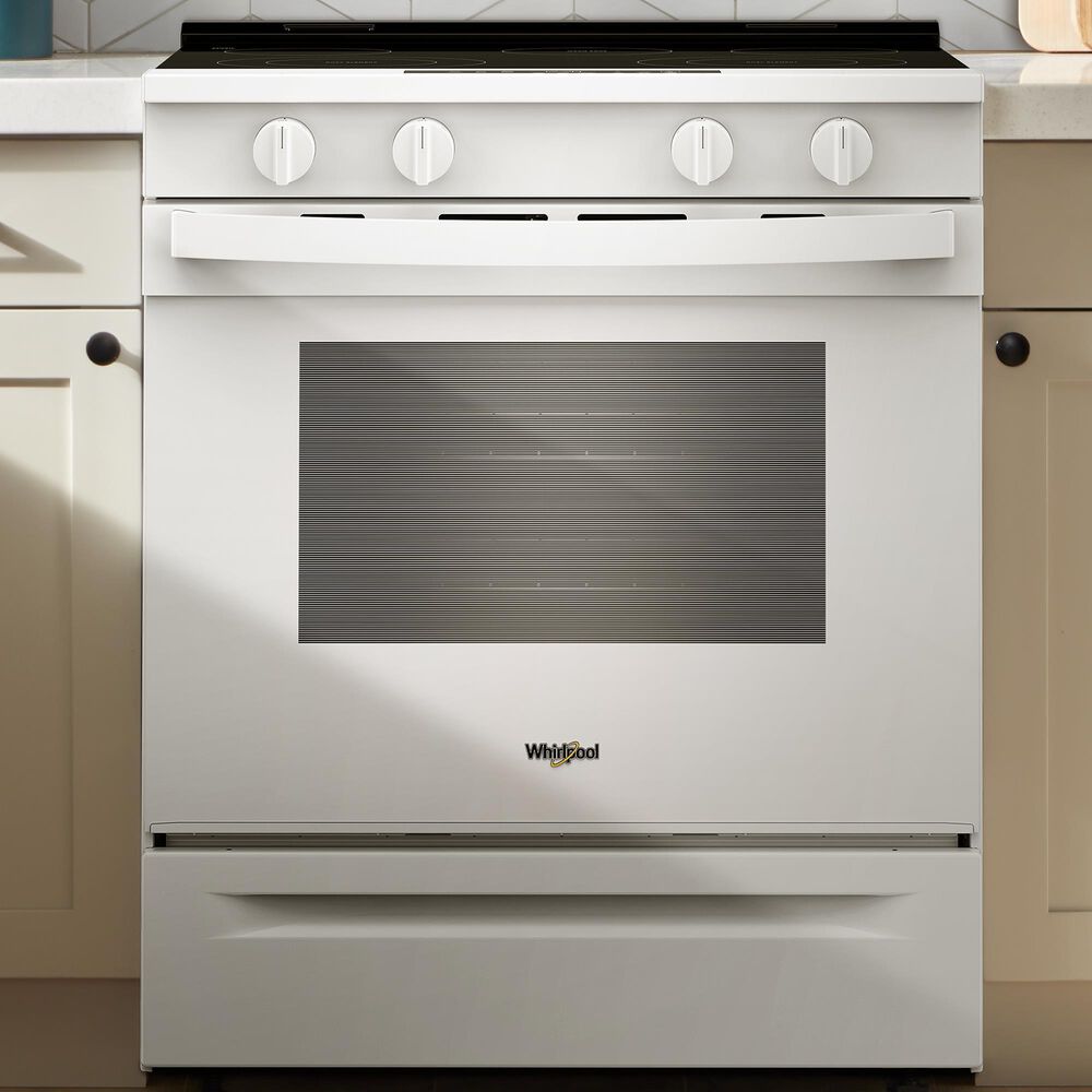Whirlpool 30" Electric Range in White, , large