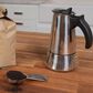 Kitchen Supply 3-Cup Stovetop Espresso Coffee Maker in Silver, , large