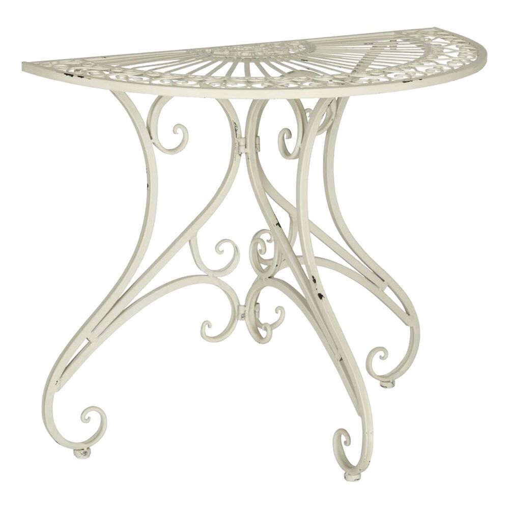 Safavieh Annalise Accent Table in Antique White, , large