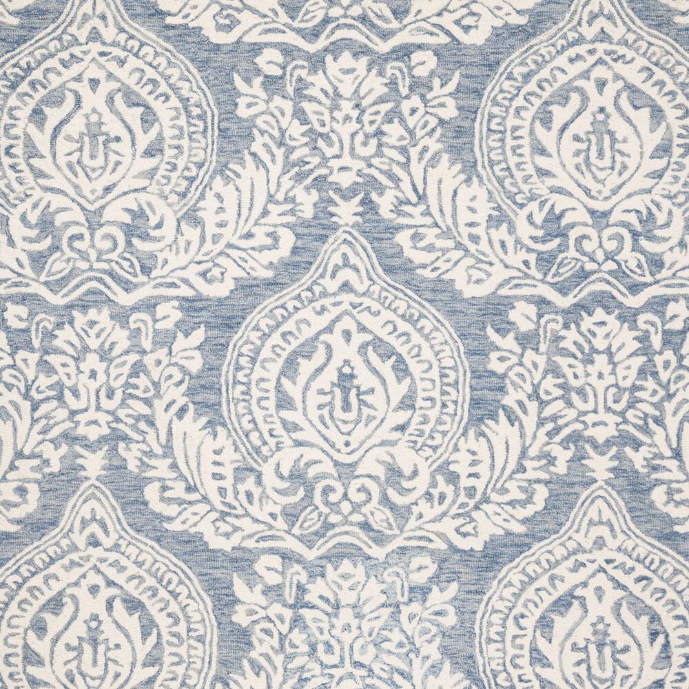 Safavieh Micro-Loop MLP512M 5&#39; x 8&#39; Blue and Ivory Area Rug, , large
