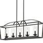 Golden Lighting Mercer Linear 5-Light Pendant in Matte Black, , large