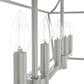 Hunter Laurel Ridge 6-Light Linear Chandelier in Brushed Nickel, , large