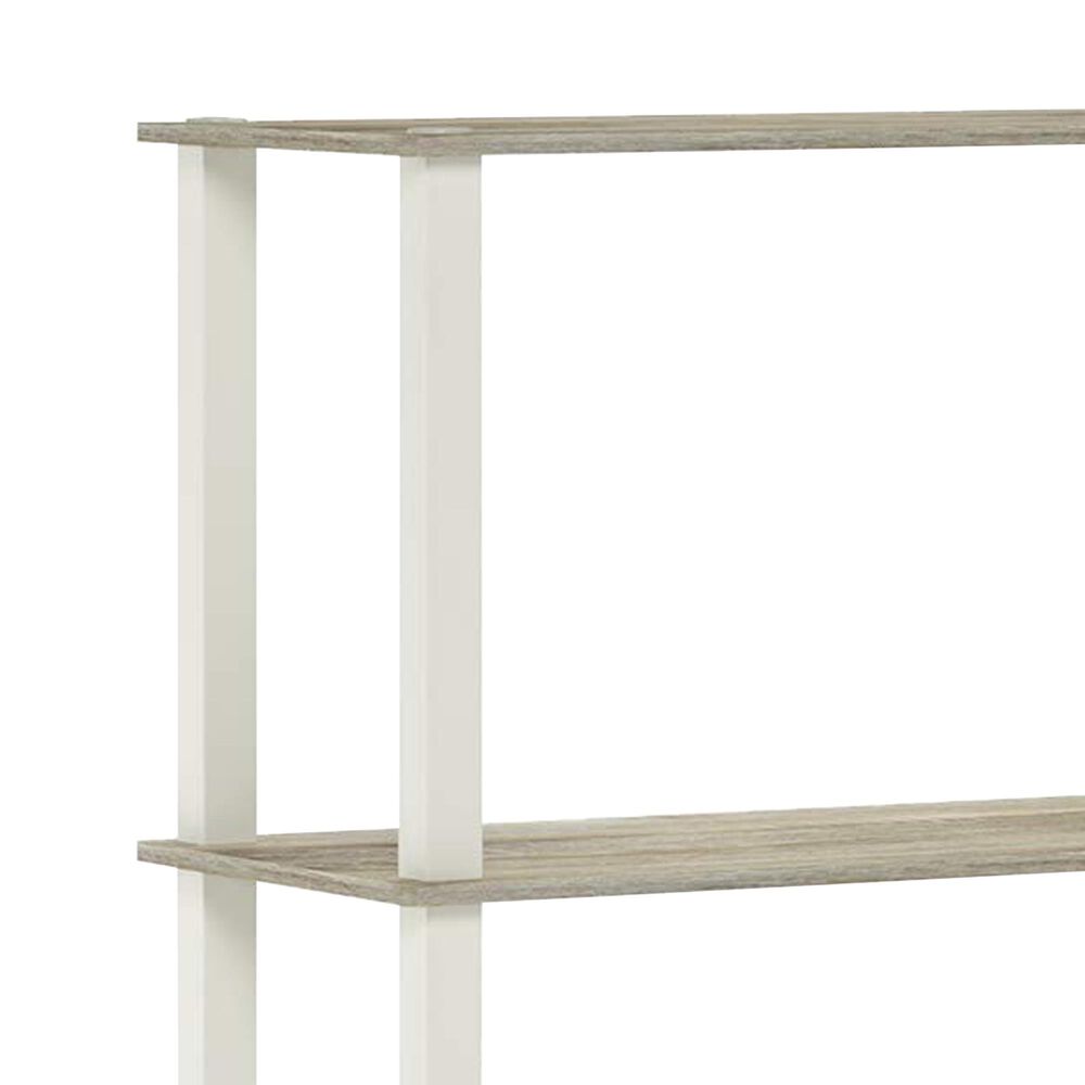 HOMLUX 5-Tier Display Rack in Sonoma Oak and White, , large