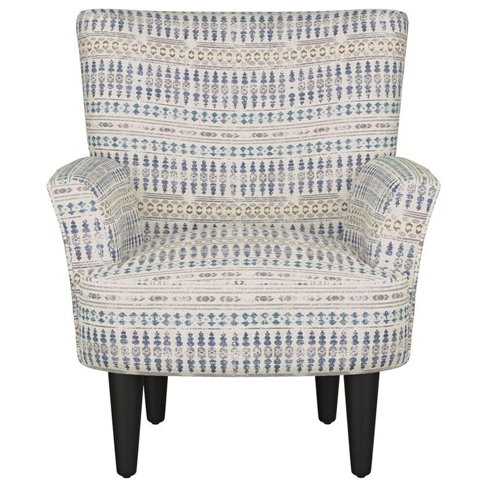 Emerald Home Furnishings Flower Power Accent Chair in Blue Cadet, , large
