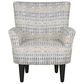 Emerald Home Furnishings Flower Power Accent Chair in Blue Cadet, , large