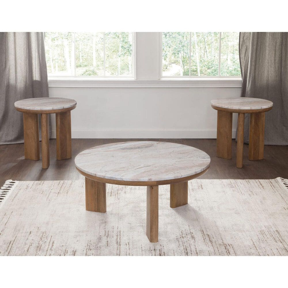 Steve Silver Sidney Coffee Table in Brown and Honey, , large