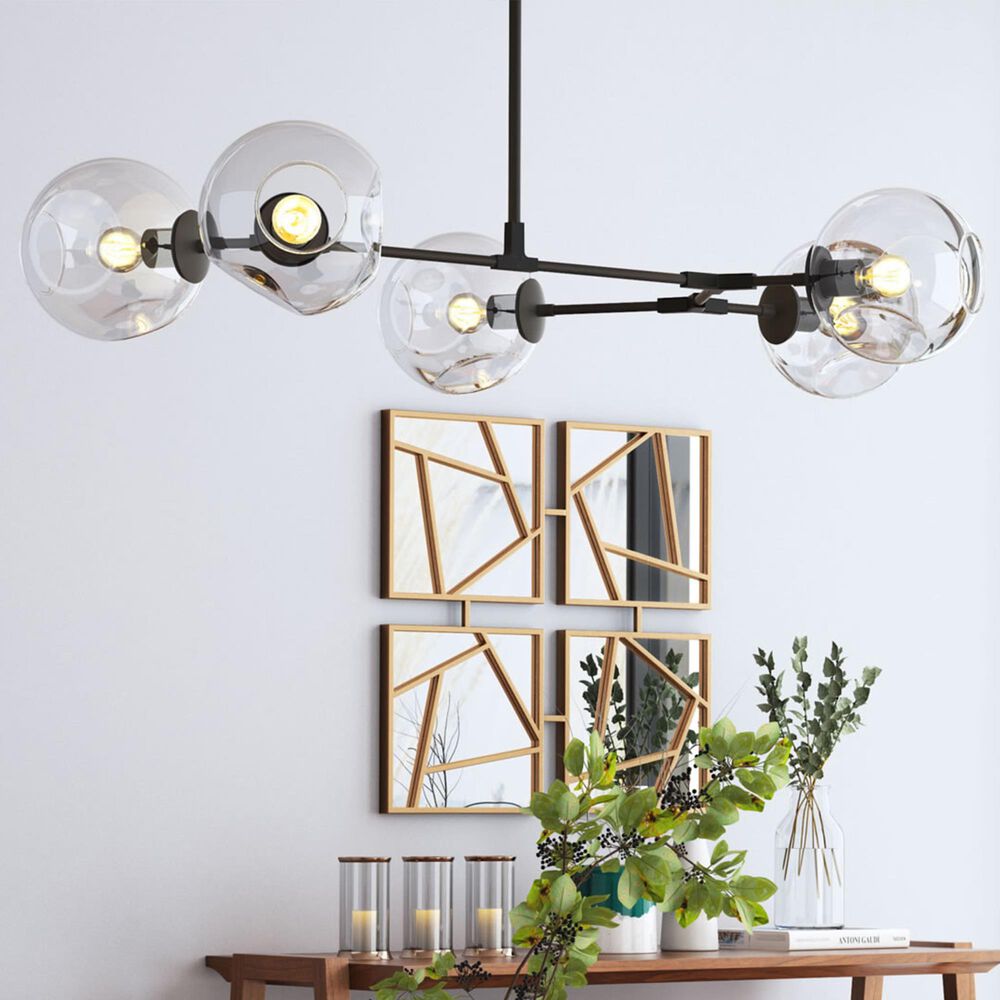 Zuo Modern Odense Ceiling Lamp in Black, , large