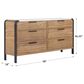 Vantage Portico Metal Leg Dresser, , large
