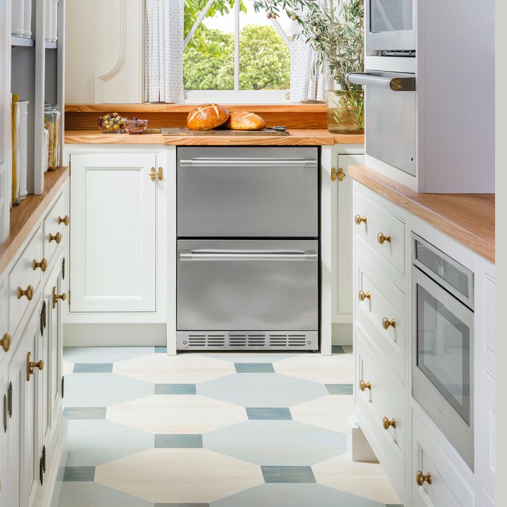 Monogram 24&quot; Built-In Counter Depth Double-Drawer Refrigerator in Stainless Steel, , large