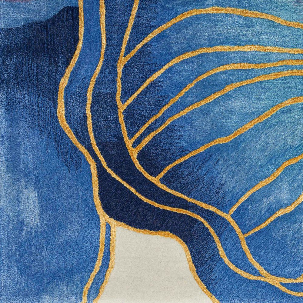 Nourison Prismatic 7&#39;9&quot; x 9&#39;9&quot; Blue Gold Area Rug, , large
