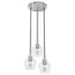 Hunter Maple Park 14" 3-Light Cluster in Brushed Nickel, , large