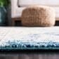 Safavieh Madison MAD418N 2" x 8" Dark Blue and Yellow Runner, , large