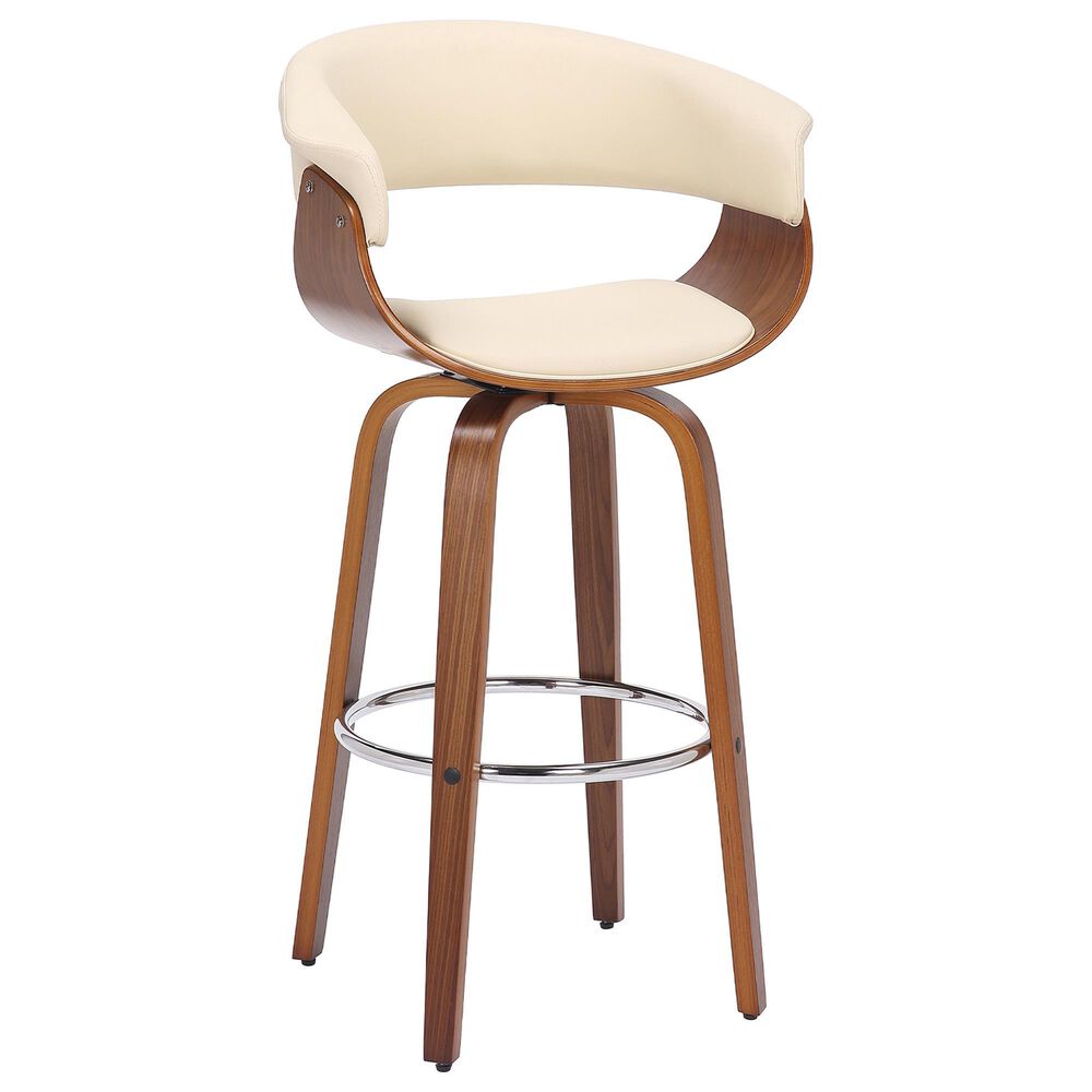 Blue River Julyssa 26" Swivel Counter Stool in Cream, , large