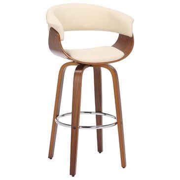 Blue River Julyssa 26" Swivel Counter Stool in Cream, , large