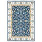 Safavieh Micro-Loop MLP385M 4" x 6" Blue and Ivory Area Rug, , large