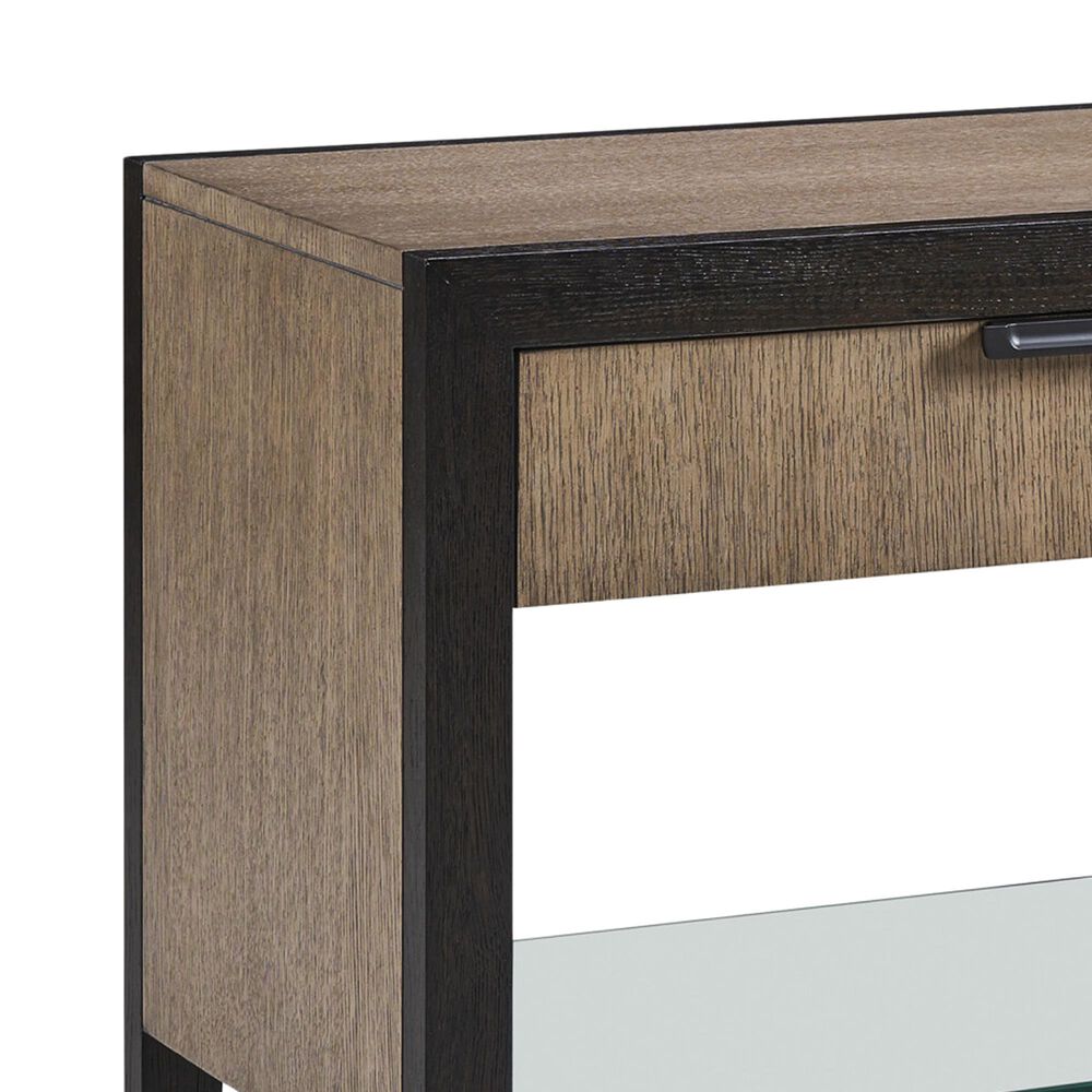 Lexington Furniture Zanzibar Ruso 1-Drawer Open Nightstand in Medium Taupe, Espresso and Dark Umber, , large