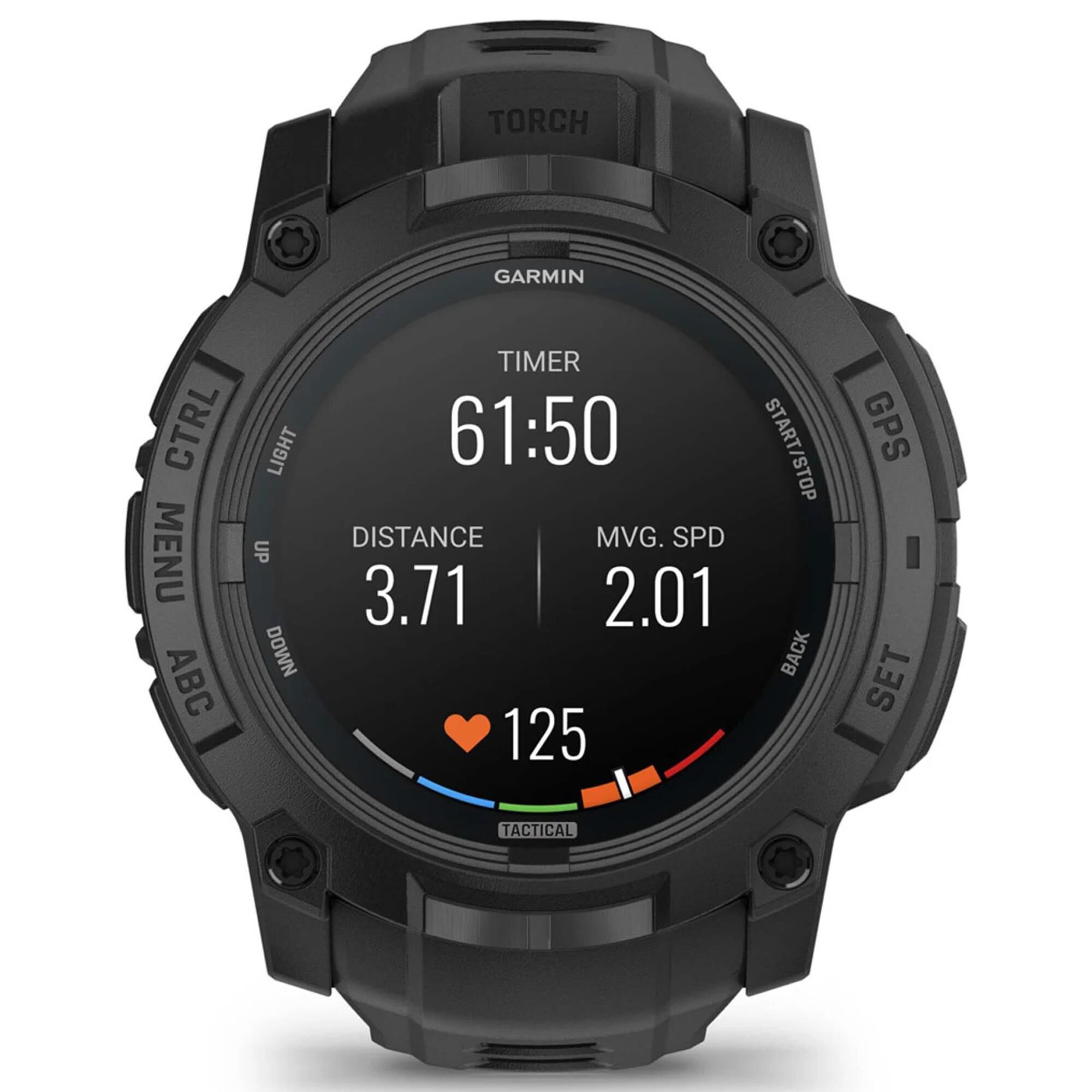 Garmin Instinct 3 AMOLED Tactical Edition Smartwatch 50mm in Black