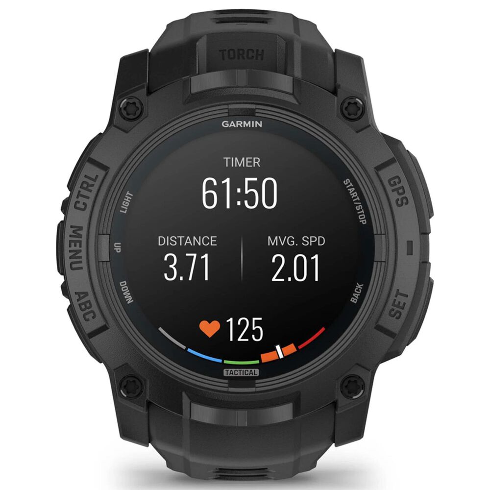 Garmin Instinct 3 AMOLED Tactical Edition Smartwatch 50mm in Black, , large