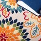 Safavieh Cabana 6"7" Round Ivory and Orange Area Performance Rug, , large