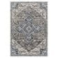 Surya Tuscany TUS-2335 Blue, Cream, Dark Blue, Gray, Dusty Coral and Light Beige 12" x 15" Area Rug, , large