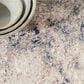 Nourison Infinity IFN05 4" x 6" Ivory, Grey and Blue Area Rug, , large
