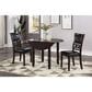 New Heritage Gia Dining Side Chair with Ebony Faux Leather Cushion, , large
