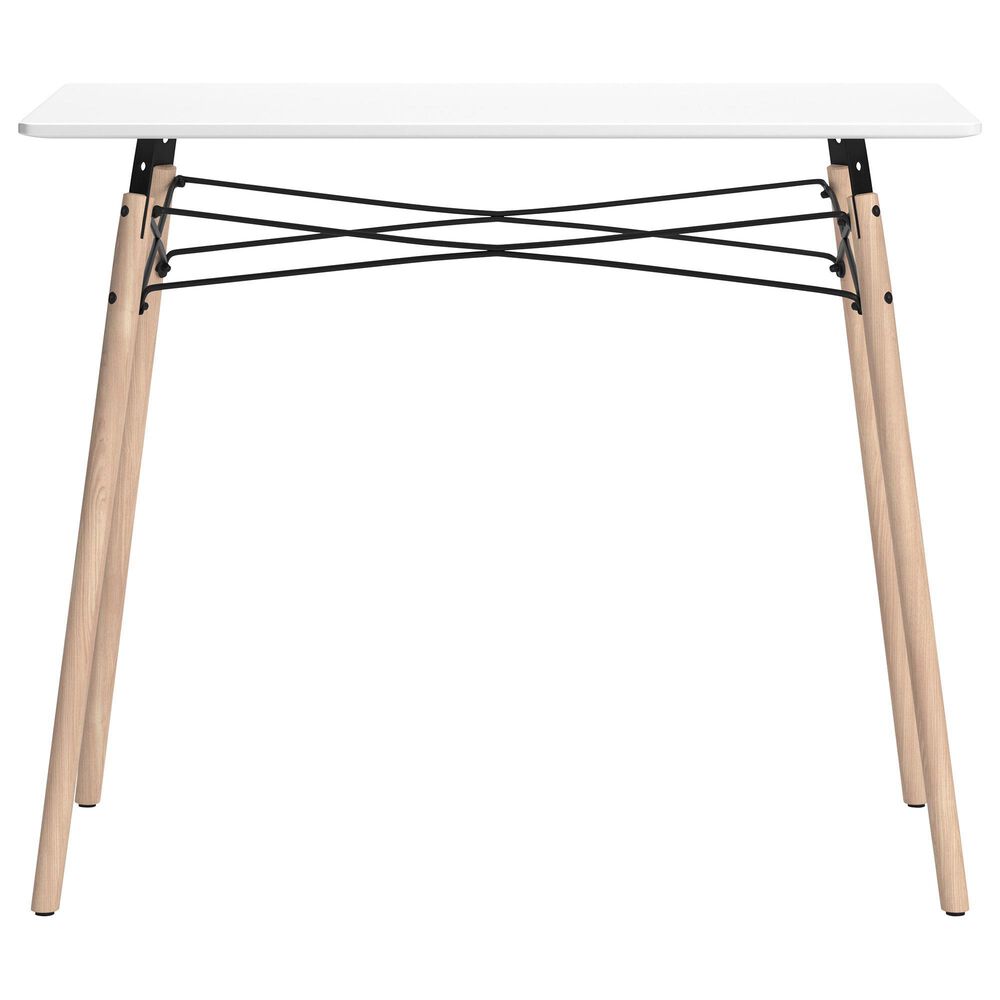 Ashley Jaspeni Writing Desk in White and Natural, , large