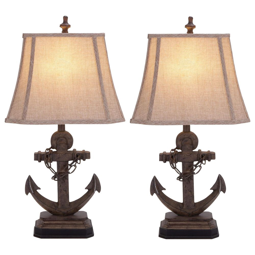 Maple and Jade Table Lamp in Matte Brown (Set of 2), , large