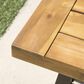 Hearth and Haven Outdoor Dining Backless Bench in Teak and Black, , large