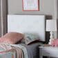 Baxton Studio Baltimore Twin Upholstered Headboard in White, , large