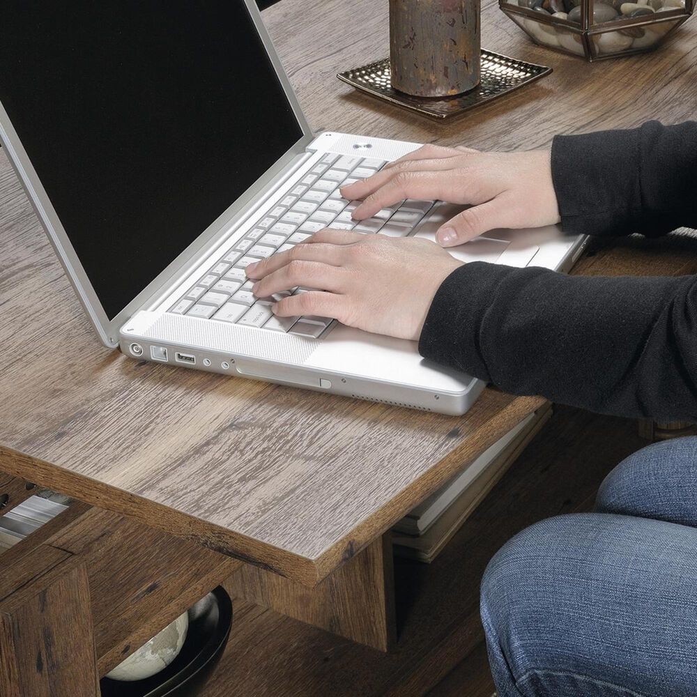 Sauder Palladia Lifttop Coffee Table in Vintage Oak Nebraska