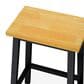 HOMLUX 25.6" Counter Stool in Light Brown and Black (Set of 2), , large