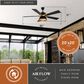 Vaxcel Scottsdale 52" LED Ceiling Fan in Black and Gold, , large