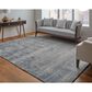 Feizy Eastfield Abstract 5" x 8" Blue and Beige Area Rug, , large