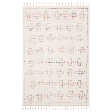 Justina Blakeney x Loloi Ronnie 2"2" x 3"9" Ivory and Sunset Area Rug, , large