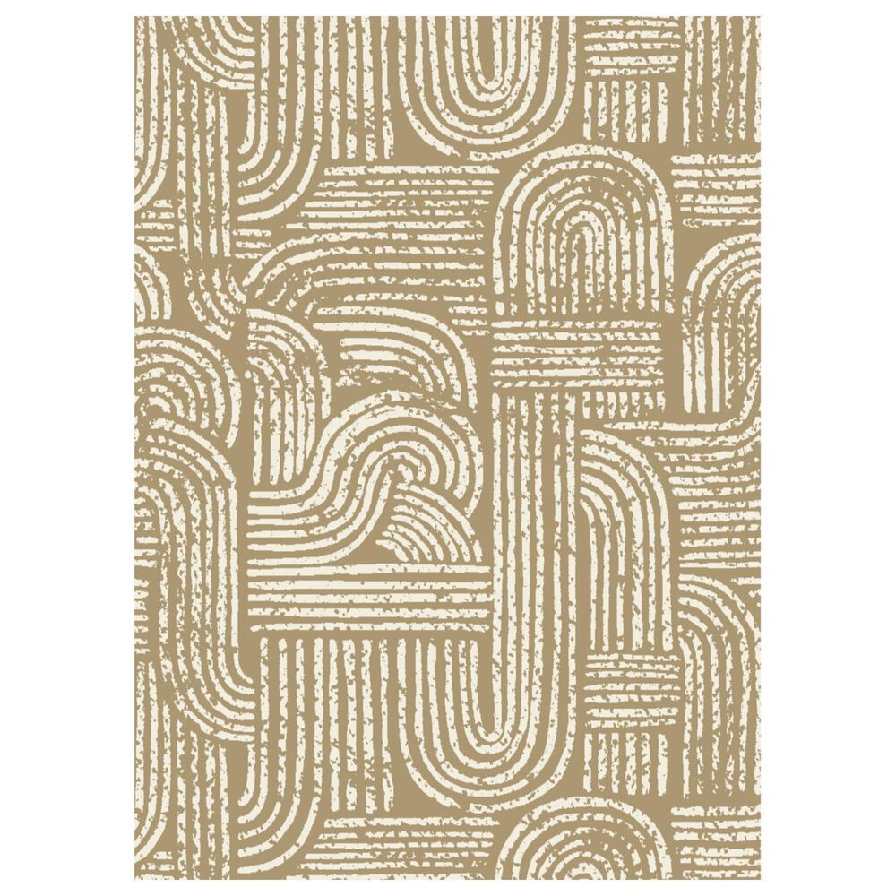 Balta Rugs Scowen Vintage Stripes 5"3" x 7" Tan Area Rug, , large