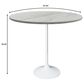 Leisuremod Verve 48" Round Bar Height Dining Table with Resin Top in White - Table Only, , large