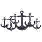 Maple and Jade 24" x 48" Anchor Indoor Outdoor Home Wall Decor with Detailing in White and Blue, , large