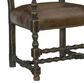 Hooker Furniture Hill Country Arm Chair with Brown and Beige Cushion in Anthracite Black (Set of 2), , large