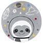 Safavieh Carousel CRK140 4" Round Grey and Ivory Kids  Area Rug, , large