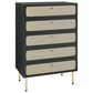 Modway Chaucer 5-Drawer Chest in Black, , large