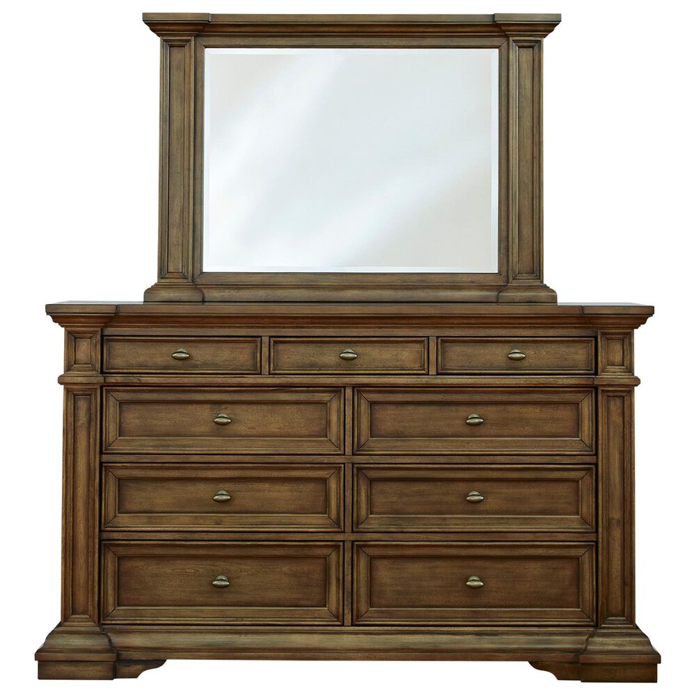 Millenium Frantanna 4 Piece Queen Panel Storage Bedroom Set in Brown, , large