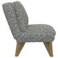 Golden Wave Furniture Emerson Armless Accent Chair in Speckled Navy, , large