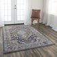 RIZZY Signature Gray and Multicolor 8" x 10" Area Rug, , large