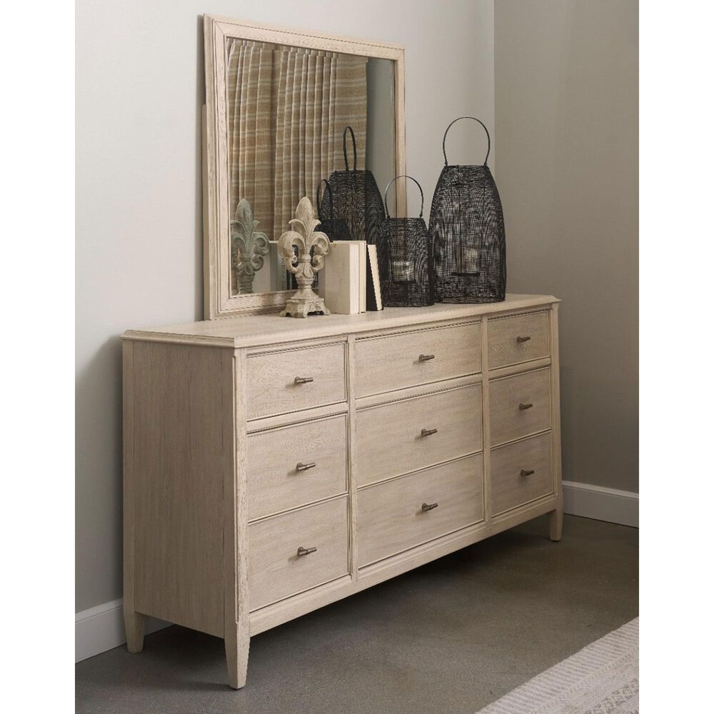 Riverside Furniture Carmella 9-Drawer Dresser in Pebble Oak, , large