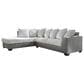Ashley Clairette Court 2-Piece Left Facing Sectional with Chaise in Alloy, , large
